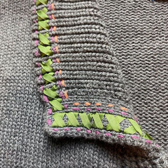 Woolrich Charcoal Gray Front Button Cardigan Size Large - Picture 9 of 14